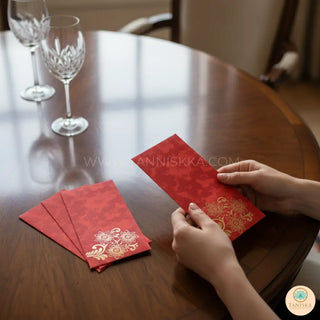 Red Shagun Money Envelopes - 20s Pack - Money Envelopes for Gifting
