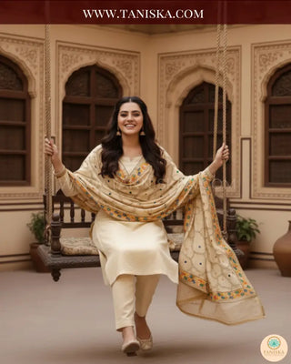 Sonehri Bagh Phulkari Dupatta - Punjabi Phulkari Dupatta
