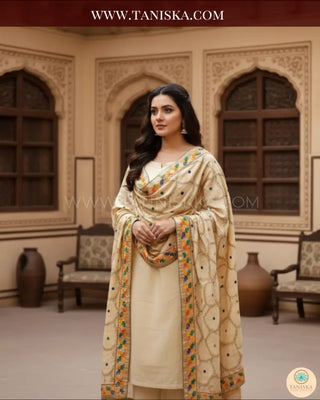 Sonehri Bagh Phulkari Dupatta - Punjabi Phulkari Dupatta