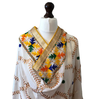 The Basant Bahaar Phulkari Dupatta - Punjabi Phulkari Dupatta