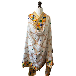 The Basant Bahaar Phulkari Dupatta - Punjabi Phulkari Dupatta
