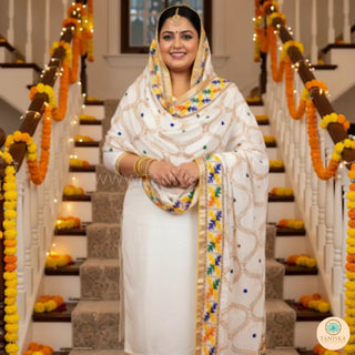 The Basant Bahaar Phulkari Dupatta - Punjabi Phulkari Dupatta