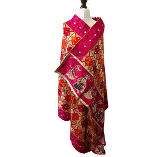 The Bridal Shagun Phulkari Dupatta - Punjabi Phulkari Dupatta