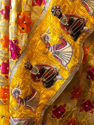 The Bridal Shagun Phulkari Dupatta - Punjabi Phulkari Dupatta