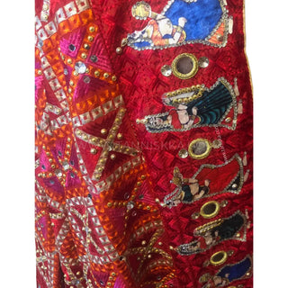 The Bridal Shagun Phulkari Dupatta - Punjabi Phulkari Dupatta