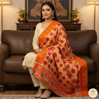 The Bridal Shagun Phulkari - Punjabi Phulkari Dupatta