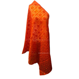 The Citrine Fire Phulkari Dupatta - Punjabi Phulkari Dupatta