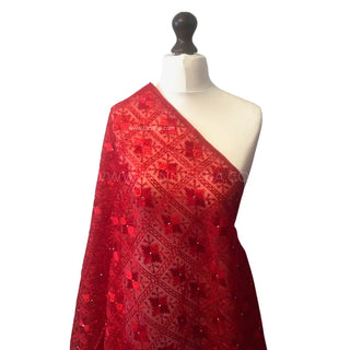 The Eternal Love Phulkari Dupatta - Punjabi Phulkari Dupatta