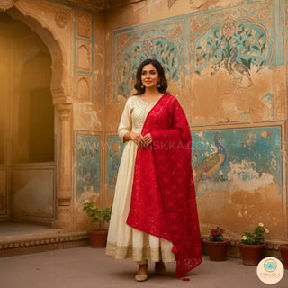 The Eternal Love Phulkari Dupatta - Punjabi Phulkari Dupatta