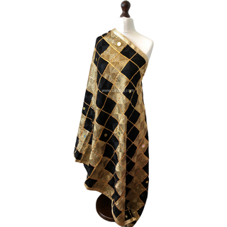 The Shyam-Swarna Bagh Phulkari Dupatta - Punjabi Phulkari Dupatta