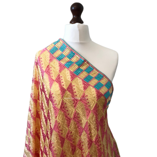 The Diamond Phulkari Dupatta - Punjabi Phulkari Dupatta