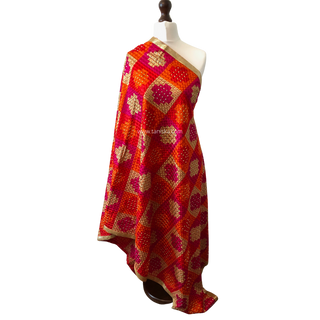 The Heirloom Rani Bagh Phulkari Dupatta - Punjabi Phulkari Dupatta
