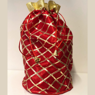 Decorative Drawstring Gift Bag (Red) - Luxury Gift Bags