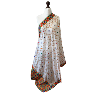 The Starlight Phulkari Dupatta - Punjabi Phulkari Dupatta
