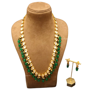 The Sovereign Ishani Heritage Haar (Emerald) - Necklace Set