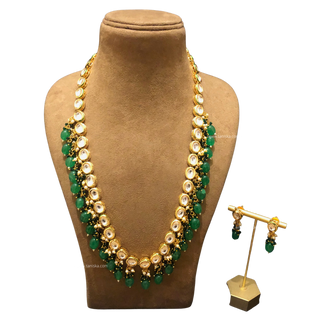 The Sovereign Ishani Heritage Haar (Emerald) - Necklace Set
