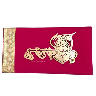 Krishna Bright Red Shagun Money Envelope - Single Envelope - Money Envelopes for Gifting