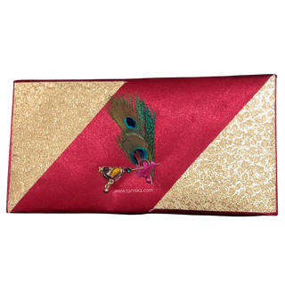 Krishna Hot Pink Shagun Money Envelope - Single Envelope - Money Envelopes for Gifting
