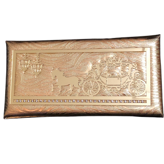 Golden Designer Shagun Money Box - Single Box - Money Envelopes for Gifting