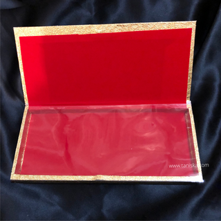 Golden Designer Shagun Money Box - Single Box - Money Envelopes for Gifting