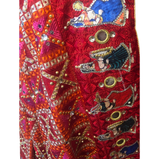 The Bridal Shagun Phulkari Dupatta - Punjabi Phulkari Dupatta