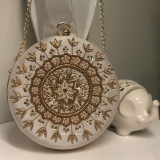 The Pure White Mandala Clutch Bag - Clutch Bag