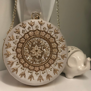 The Pure White Mandala Clutch Bag - Clutch Bag