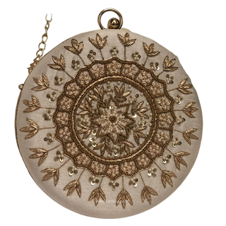 The Pure White Mandala Clutch Bag - Clutch Bag