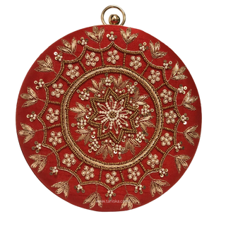The Ruby Mandala Clutch Bag - Clutch Bag