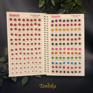 Ananya SILVER Swarovski Style Bindi Book (960 Bindis) - Bindi Book