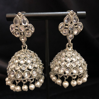 MEHAR Antique Silver Jhumki’s