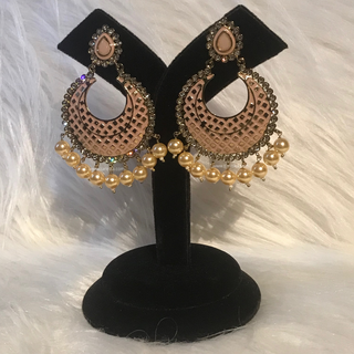 MISHCA Meenakari Earrings - Dusky Taupe