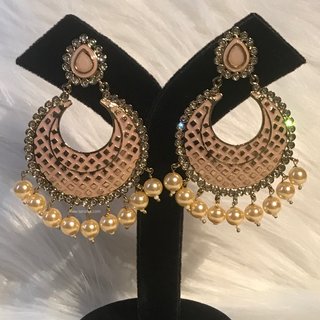 MISHCA Meenakari Earrings - Dusky Taupe