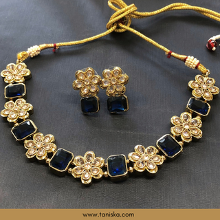 Navy SIMPLE Necklace Set