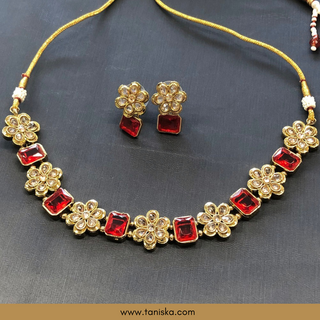 Red SIMPLE Necklace Set