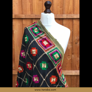 The Obsidian Festival Phulkari Dupatta
