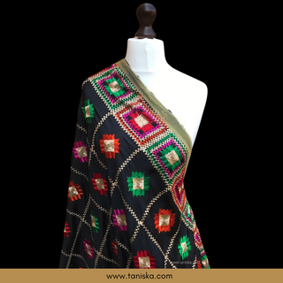 The Obsidian Festival Phulkari Dupatta