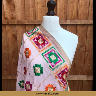 The Petal Blush Phulkari
