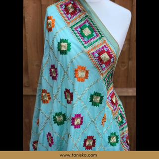 The Moroccan Oasis Phulkari Dupatta