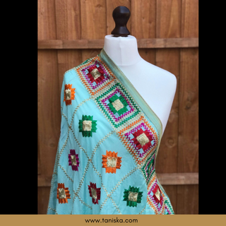 The Moroccan Oasis Phulkari Dupatta