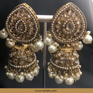 Golden 2 Traditional Necklace Set - Antique Gold