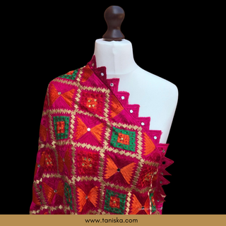 The Shahi Bagh Phulkari Dupatta