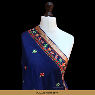 The Sapphire Sky Phulkari Dupatta