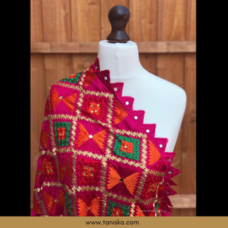 The Shahi Bagh Phulkari Dupatta