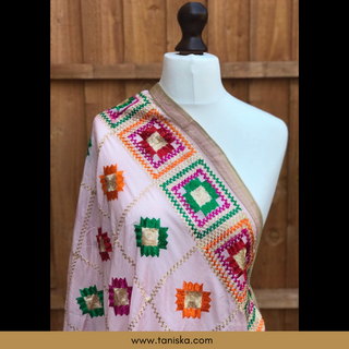 The Petal Blush Phulkari