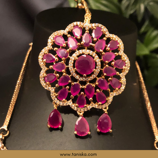 American Diamond Style Necklace Set - Rose Gold (Limited Edition)