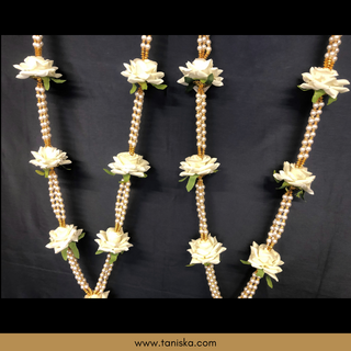 White Bride-Groom Mala
