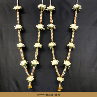 White Bride-Groom Mala