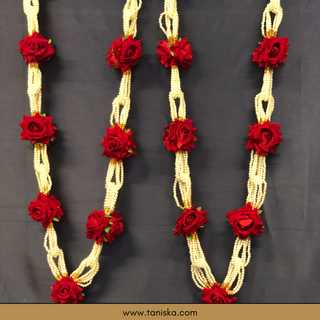 Royal Red Bride-Groom Mala