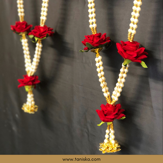 Red Bride-Groom Mala